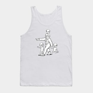 Big Foot Big Brother with Aliens Tank Top